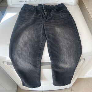Good American Black Washed Jeans